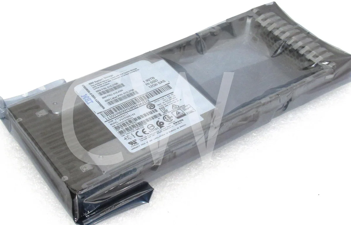 Silver 2.5 inch SAS enterprise SSD with IBM caddy tray