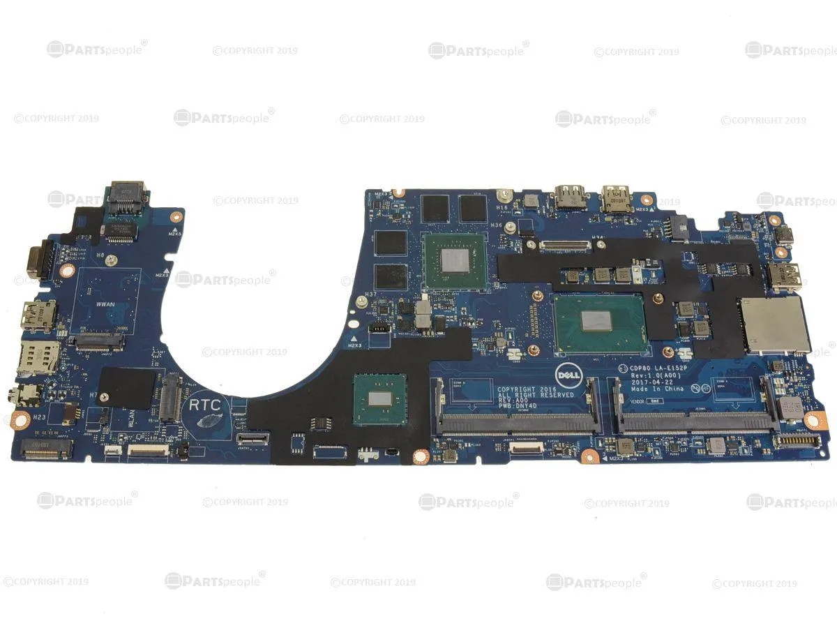 DELL DELL Precision 3520 Motherboard i7-6820HQ 2.7GHz Quadro M620 0C220 — 商品照片