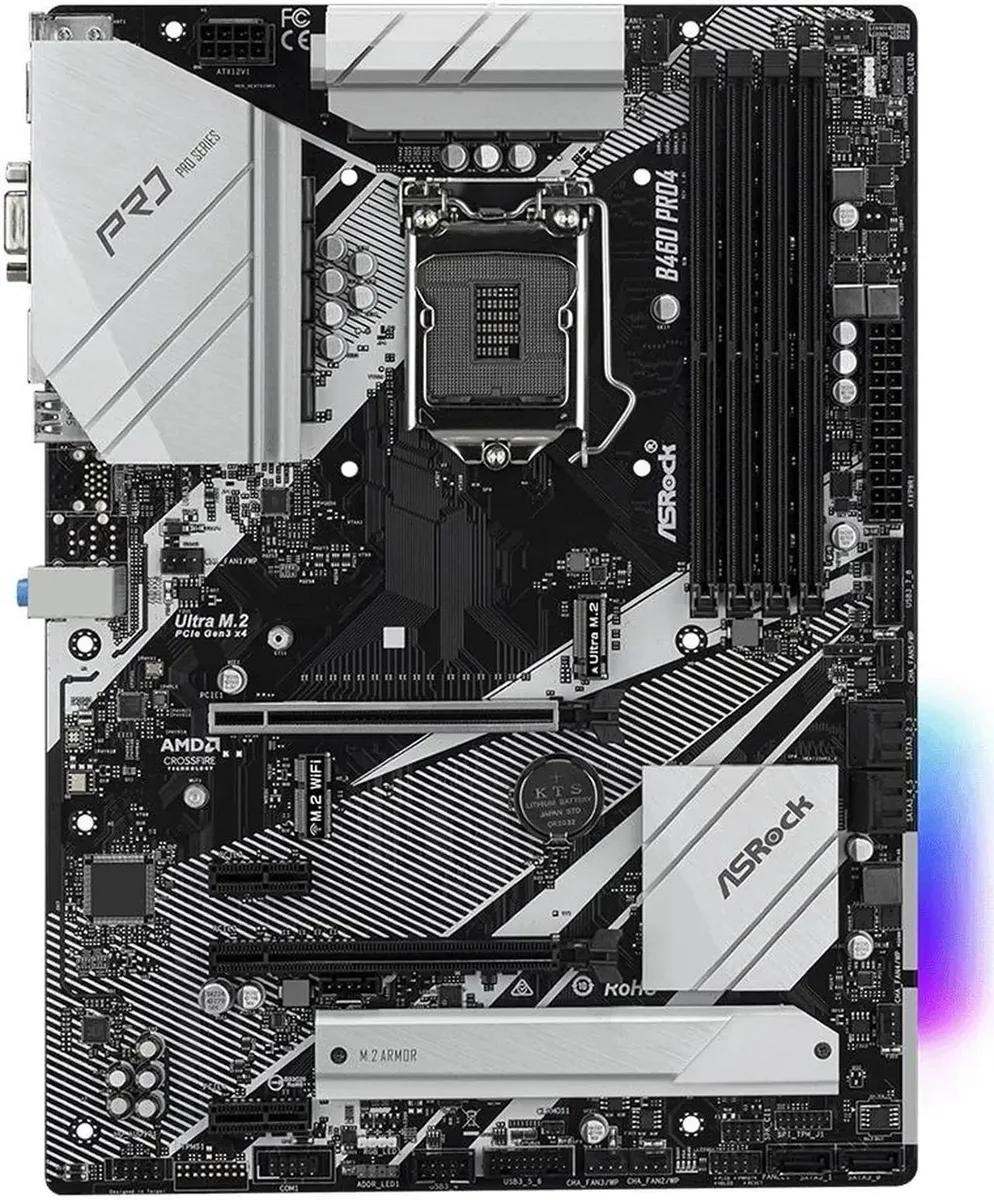 ASRock ASRock B460 PRO4 LGA 1200 Intel motherboard — produktbild