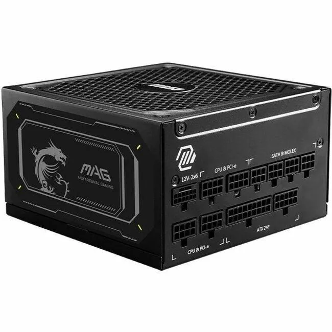 MSI MSI MAGA1000GLPCIE5II 1000W power supply — photo du produit