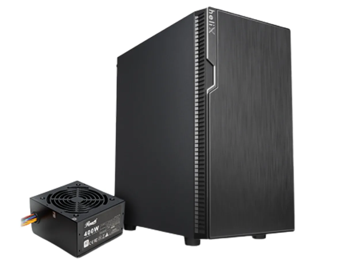ABS Micro-ATX mini-tower server in black chassis