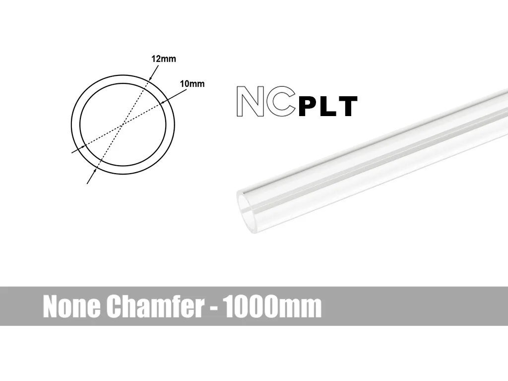Clear PETG tube 12mm outer diameter 1000mm length