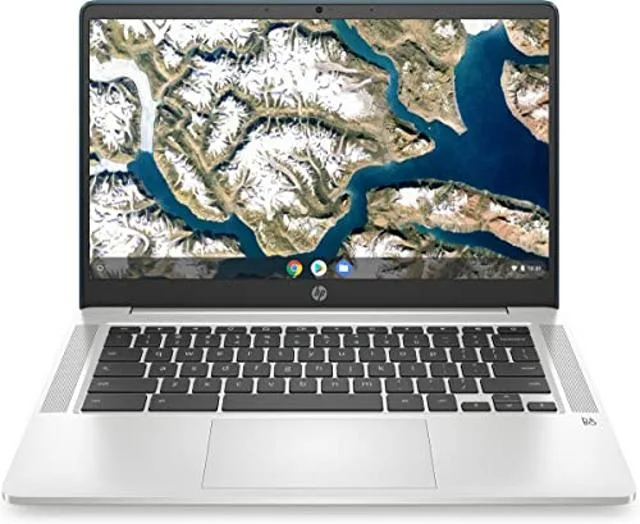 HP HP Chromebook 14a-na0040nr 14" 2-in-1 Laptop Intel Celeron N4000 4 GB 32 GB eMMC Ceramic White — снимка на продукта