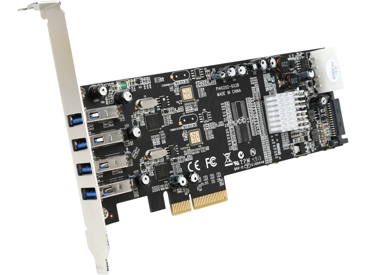 STARTECH STARTECH PEXUSB3S42V 4-Port USB 3.0 PCIe Expansion Card — produktfoto