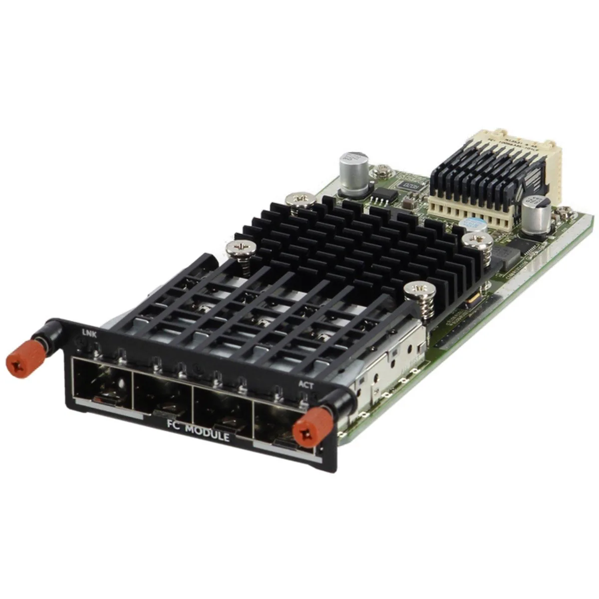 Dell 3G10C quad-port SFP+ Fibre Channel module, silver metal enclosure