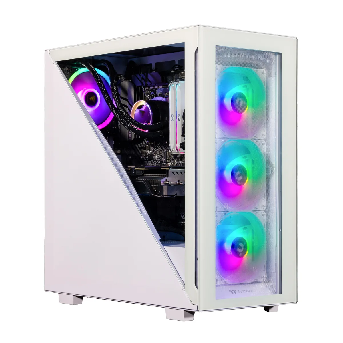 Velztorm Velztorm Gladio Gaming PC Ryzen 9 5900X RTX 3050 32GB DDR4 2TB NVMe White Liquid-Cooled — photo du produit