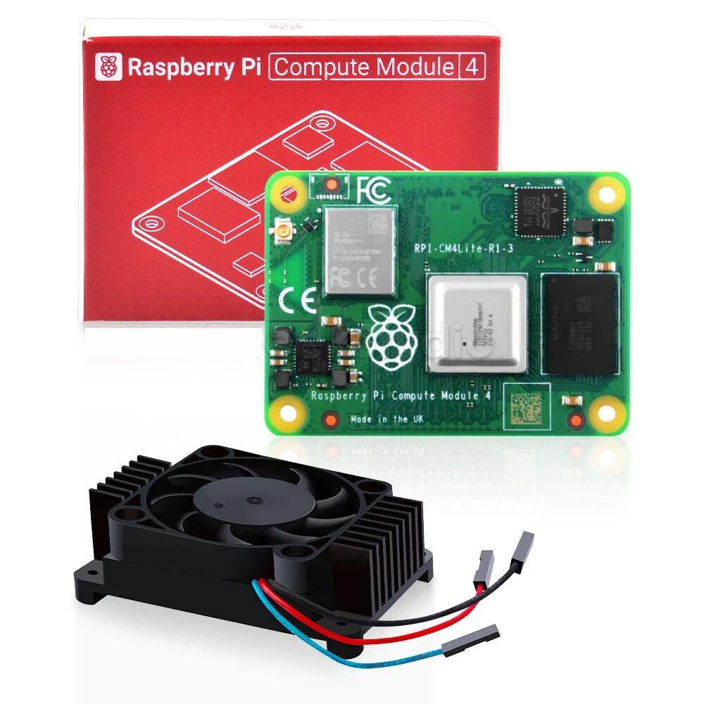 BFKK BFKK Raspberry Pi CM4 4GB Lite Barebone Mini PC w/ Fan — product photo