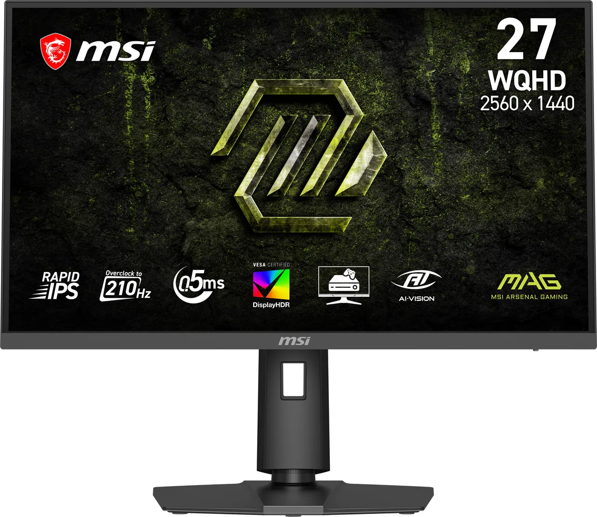 MSI MSI MAG 275QPF E21 27" 210Hz gaming monitor — product photo