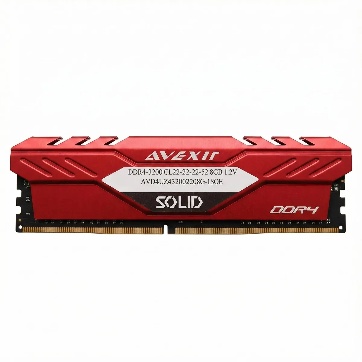 Avexir Avexir SOLID DDR4 8GB 3200MHz CL22 Red desktop RAM — photo du produit