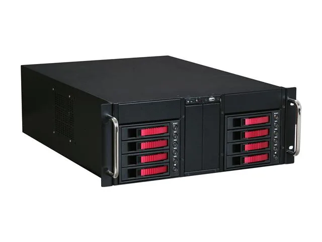 iStarUSA Inc. iStarUSA Inc. D-410-B8SA-RED Red 4U Rackmount Server Chassis — 商品写真