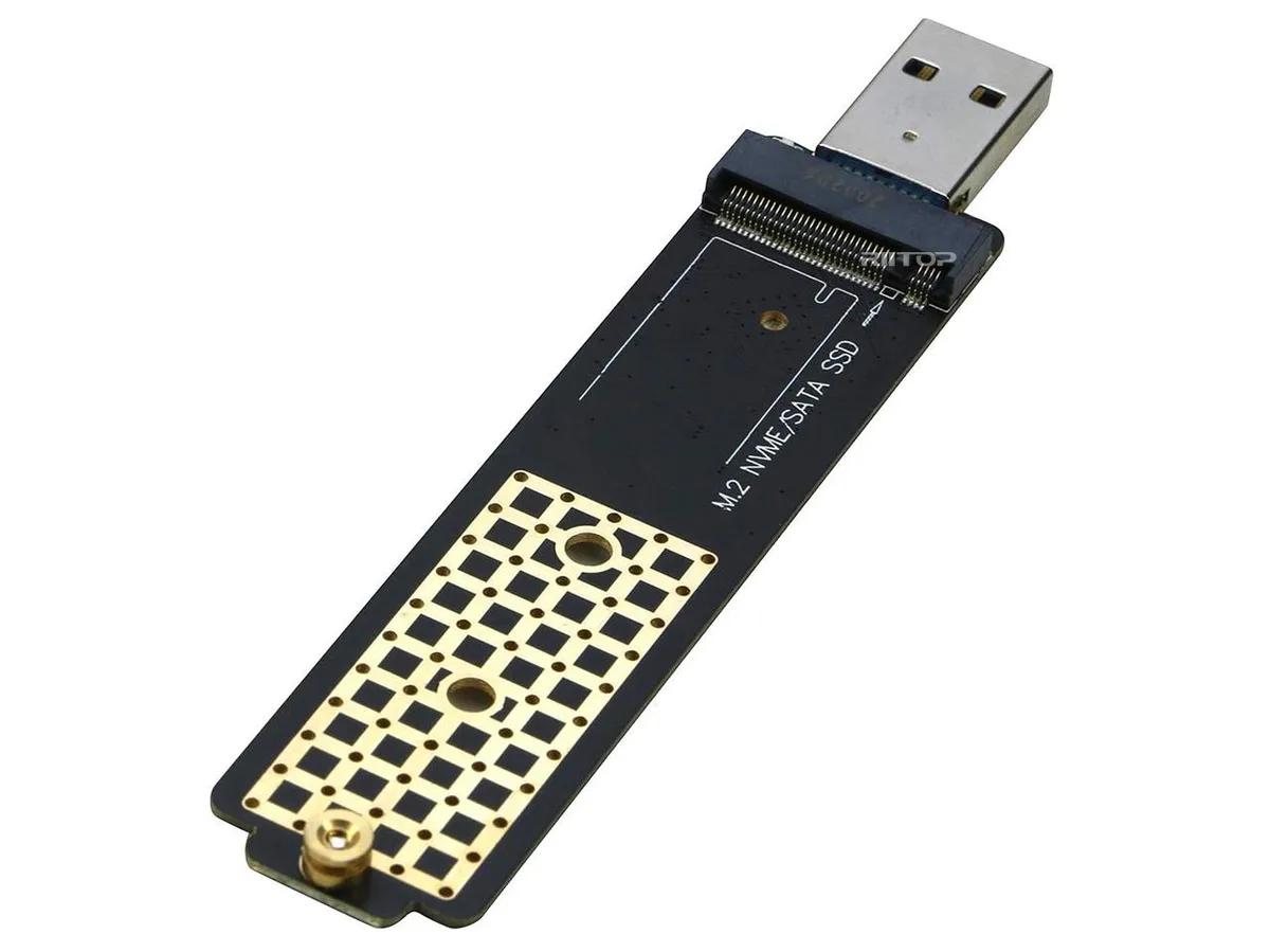 RIITOP RIITOP M2BM-A M.2 NVME SATA USB 3.1 10Gbps drive enclosure — 商品写真