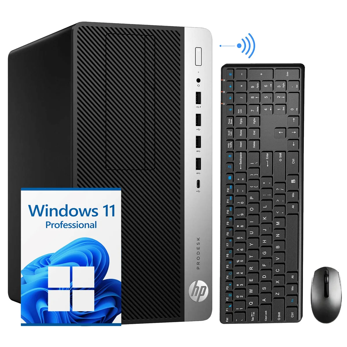 HP HP ProDesk 600 G5 Micro Tower desktop PC i5-9500 32GB DDR4 512GB NVMe Windows 11 Pro — photo du produit