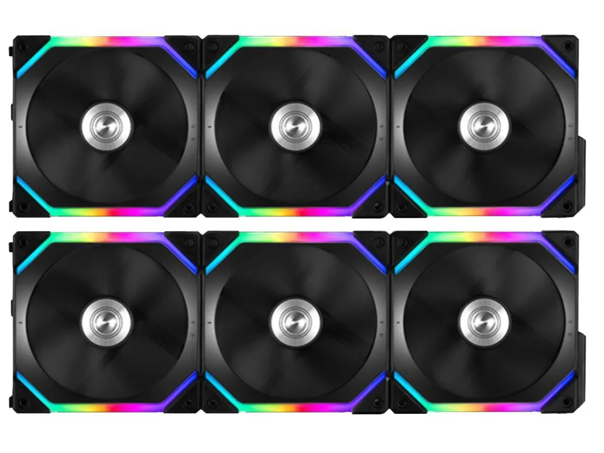 DOCTOR METAL DOCTOR METAL UF-SL120-6B 6-pack 120mm ARGB case fan with controller — foto del producto