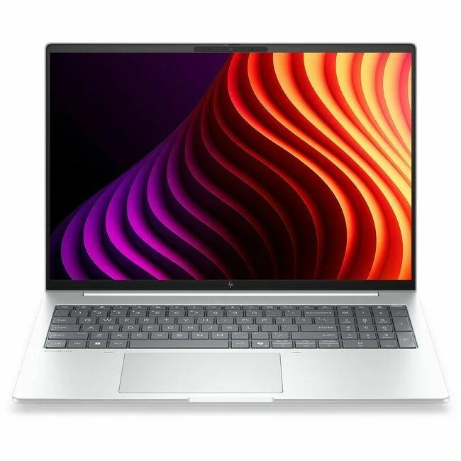 Silver 13.3 inch convertible laptop with touchscreen display