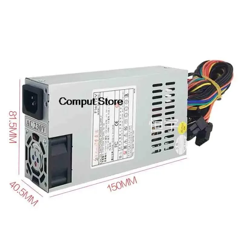 Small 1U flex ATX power supply unit, metal casing, 200W