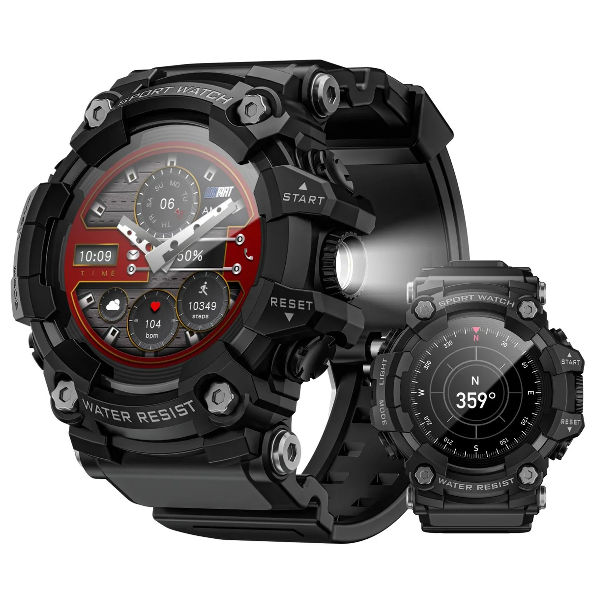 LOKMAT LOKMAT ATTACK GT 1.32" IP68 Bluetooth 5.3 100 Sports Modes Wearable Technology — product photo