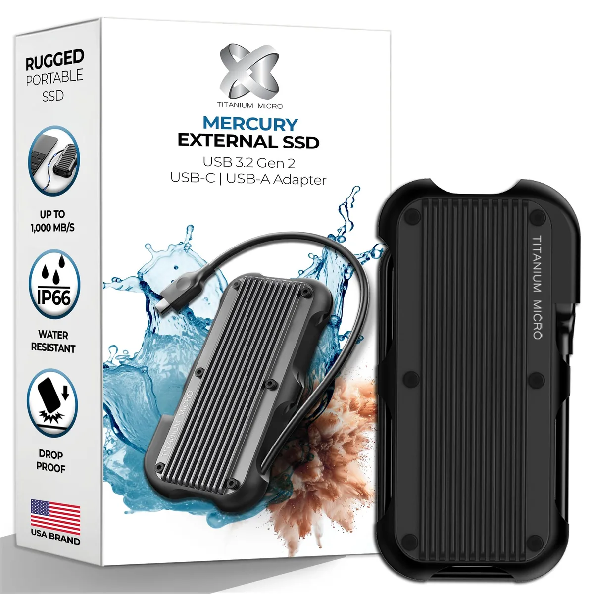 Titanium Micro Titanium Micro Mercury 4TB portable SSD — foto del prodotto