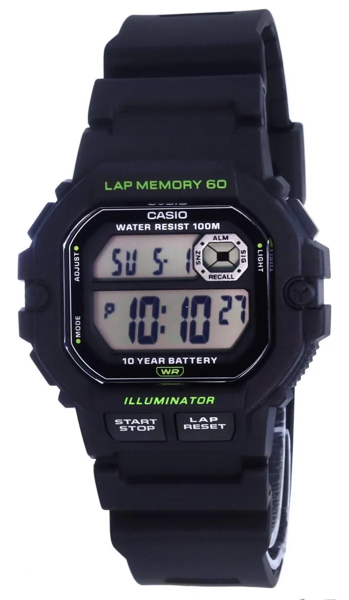 CASIO CASIO A1100D-1 Stainless Steel Digital Watch — produktbilde