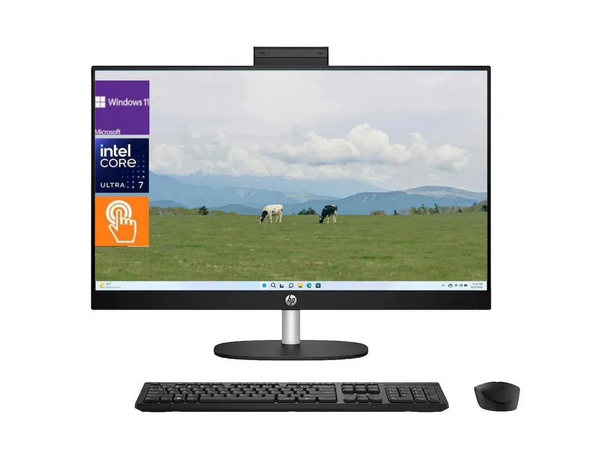 HP HP 27" FHD Touch All-in-One PC, Core Ultra 7 255U, 64GB DDR5, 4TB NVMe, Windows 11 Home — fotografie produktu