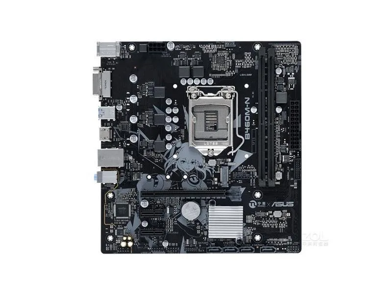 ASUS ASUS B460M-N Intel B460 motherboard, LGA 1200, DDR4 64GB, Micro ATX — product photo
