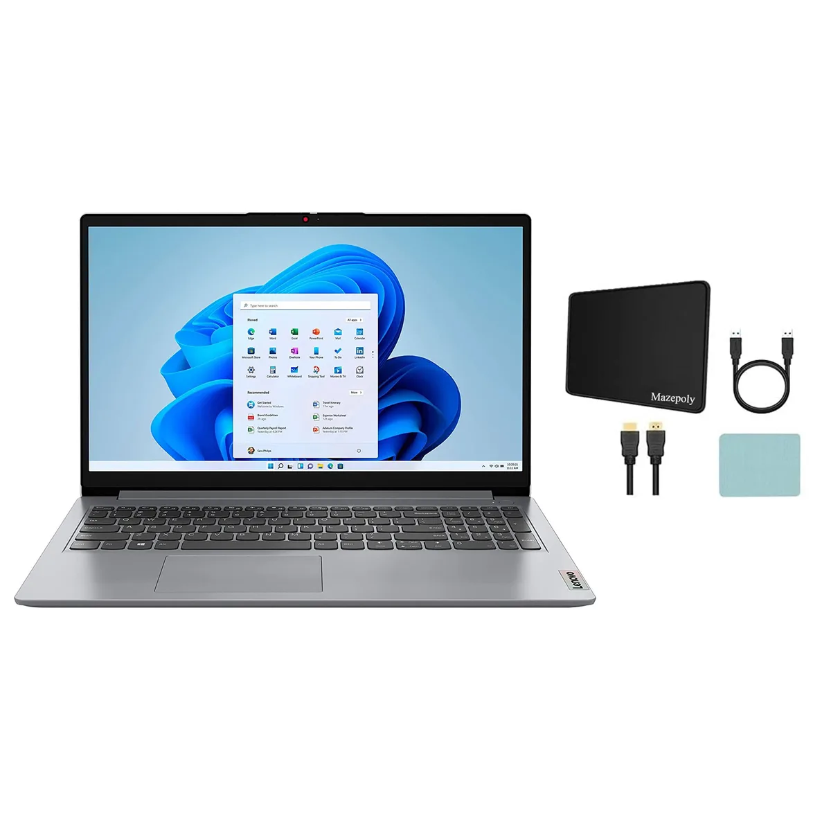 Lenovo Lenovo IdeaPad laptop AMD Ryzen 7 5700U 15.6" FHD touch 12GB RAM 512GB NVMe Cloud Grey — صورة المنتج