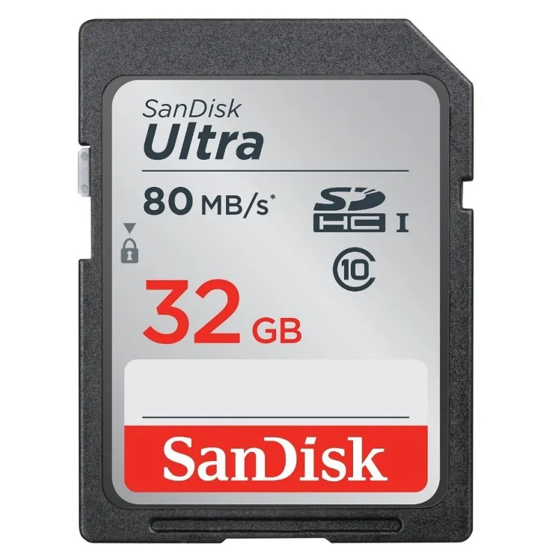 SanDisk SanDisk Ultra SDHC 32GB UHS-I Class 10 80MB/s memory card — vörumynd