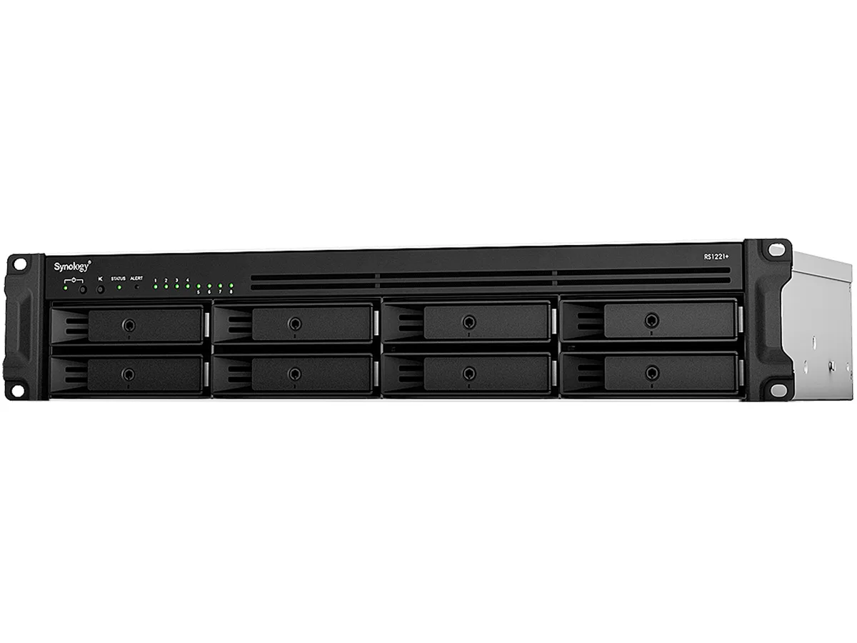 Synology Inc. Synology Inc. RS1221+ 8-Bay Rackmount NAS 4GB DDR4 AMD Ryzen V1500B 2.2 GHz — photo du produit