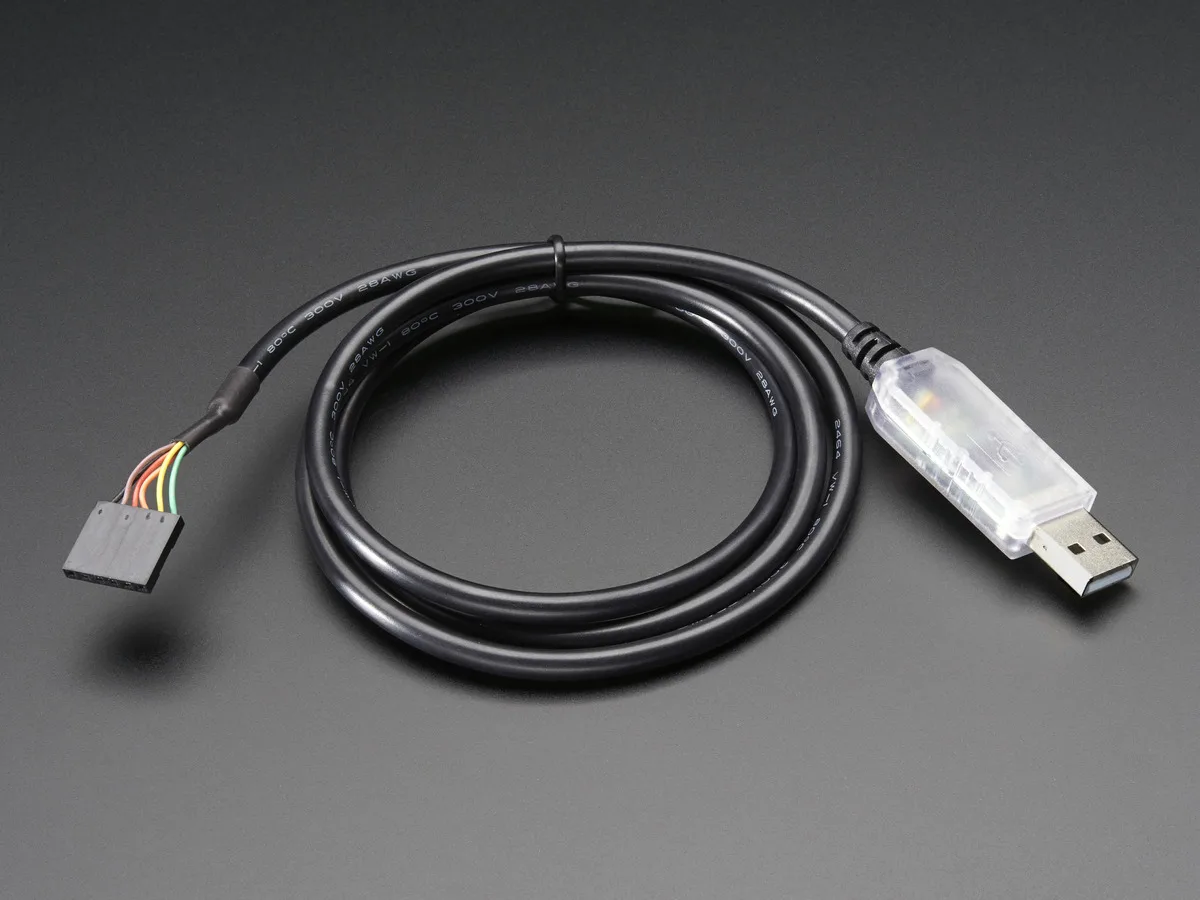 Adafruit Adafruit FTDI Serial TTL-232 USB Cable 3.3V 914mm — foto produk