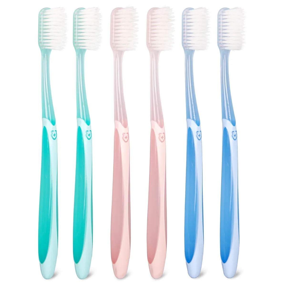 Waterpik Soft Toothbrush 6-Pack Regular Head 3 Colors 2 Each Q202507003 — product photo