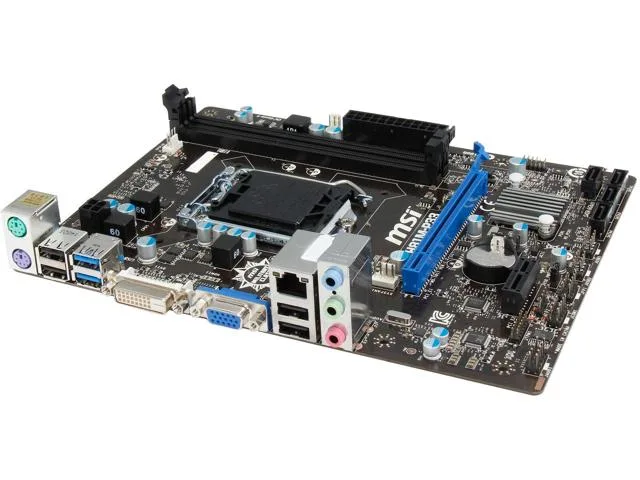 Green rectangular Micro ATX motherboard with silver heatsinks, black slots and rear I/O panel
