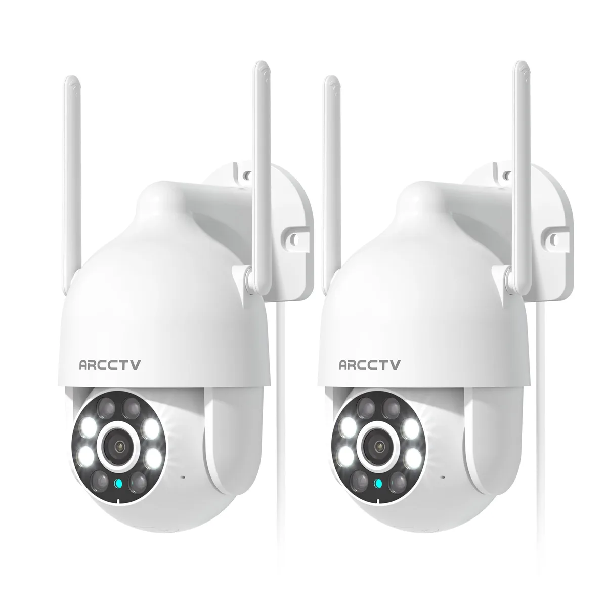  Ubiquiti Networks P2 2K IP Camera 355° Pan 90° Tilt Dual-Band WiFi 2 IP66 2 Pack — Produktfoto