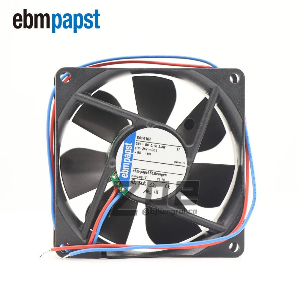 Ebm-Papst Ebm-Papst 8414NH case fan 80×80×25 mm 24 V 46.5 CFM 37 dB — صورة المنتج