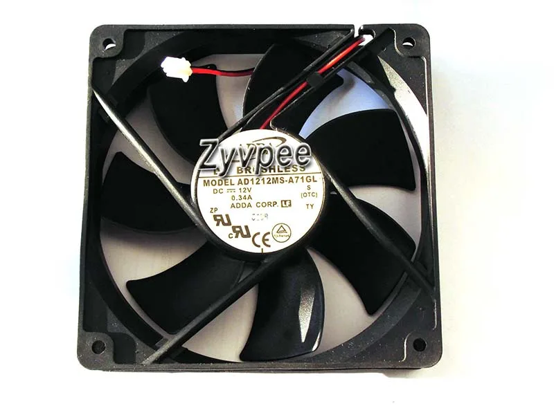 Zyvpee Zyvpee AD1212MS-A71GL 120x25mm 12V 0.34A 2 Pin case fan — product photo