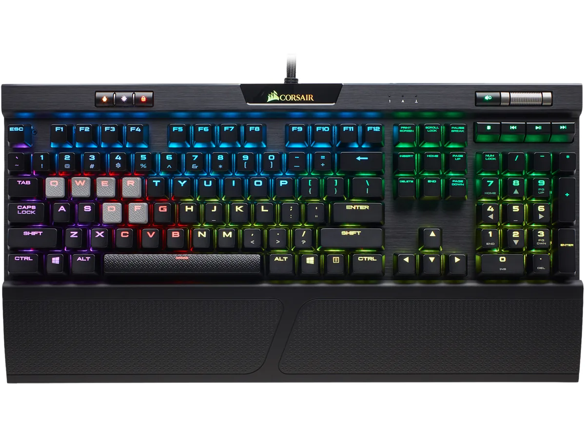Corsair Corsair K70 RGB MK.2 Mechanical Gaming Keyboard Cherry MX Red CH-9109010-NA — product photo