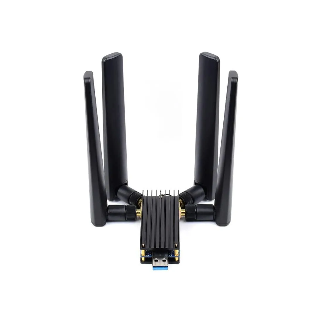 LORDWORLD LORDWORLD USB 3.1 to M.2 B Key 5G Adapter with Heatsink, Quad Antennas, 3042/3052 — صورة المنتج