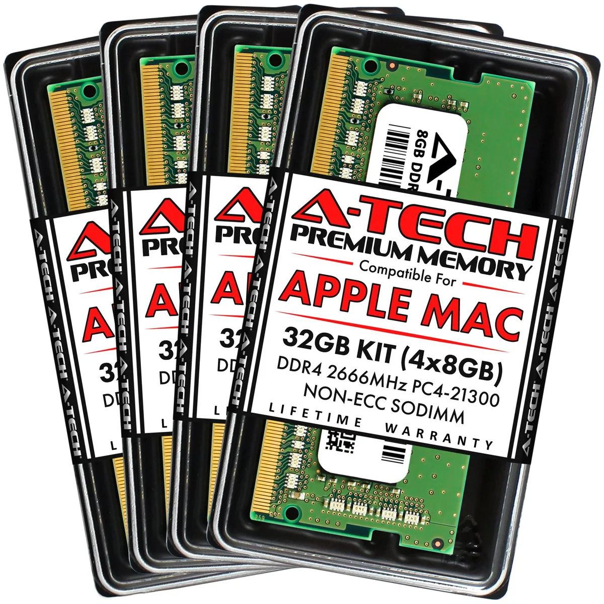 A-Tech A-Tech 32GB (4x8GB) DDR4 2666MHz SODIMM 260-Pin memory upgrade for Apple iMac 2019 2020 — toote foto