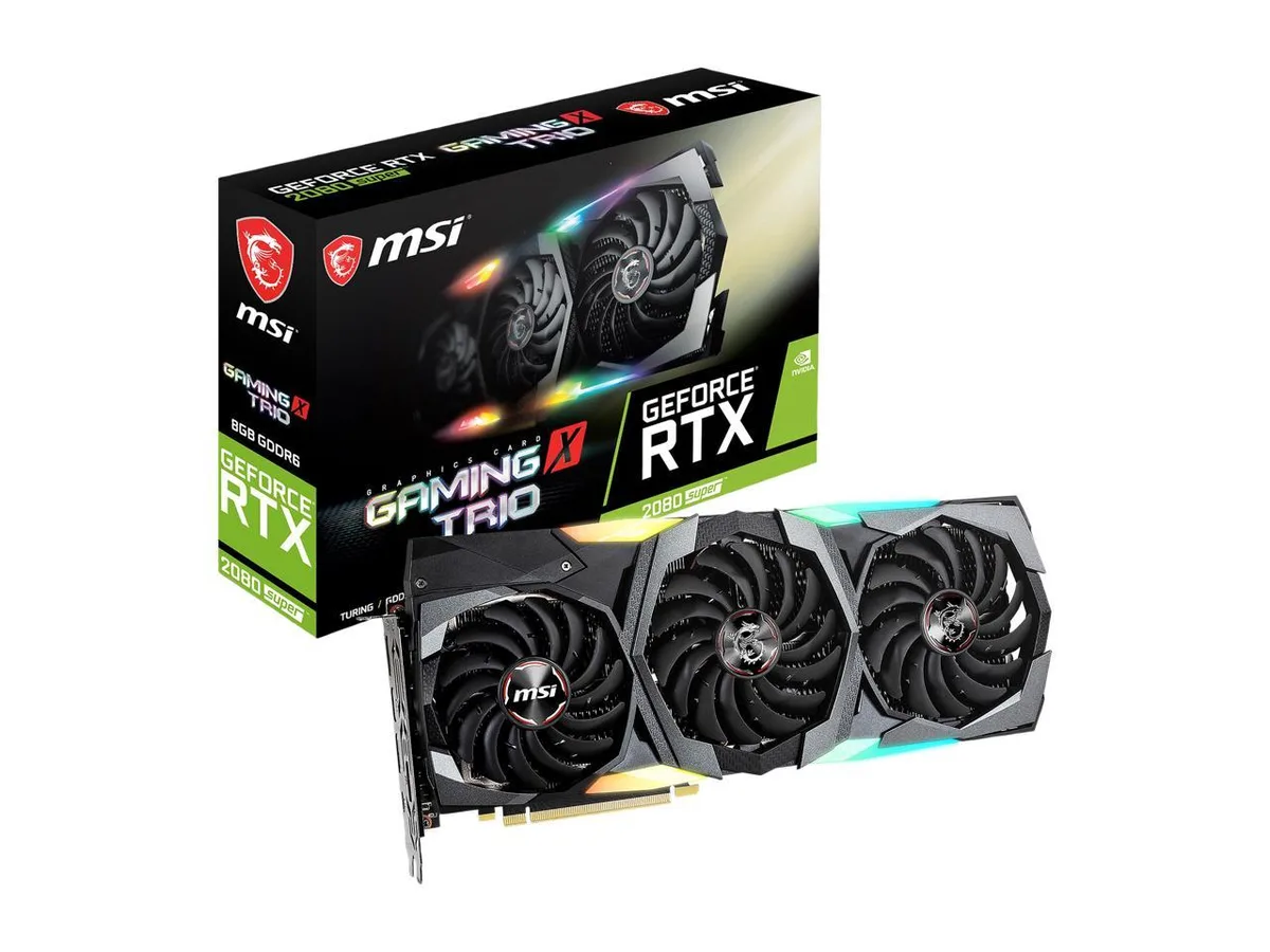 MSI MSI GeForce RTX 2080 Super Gaming X TRIO graphics card — termékfotó