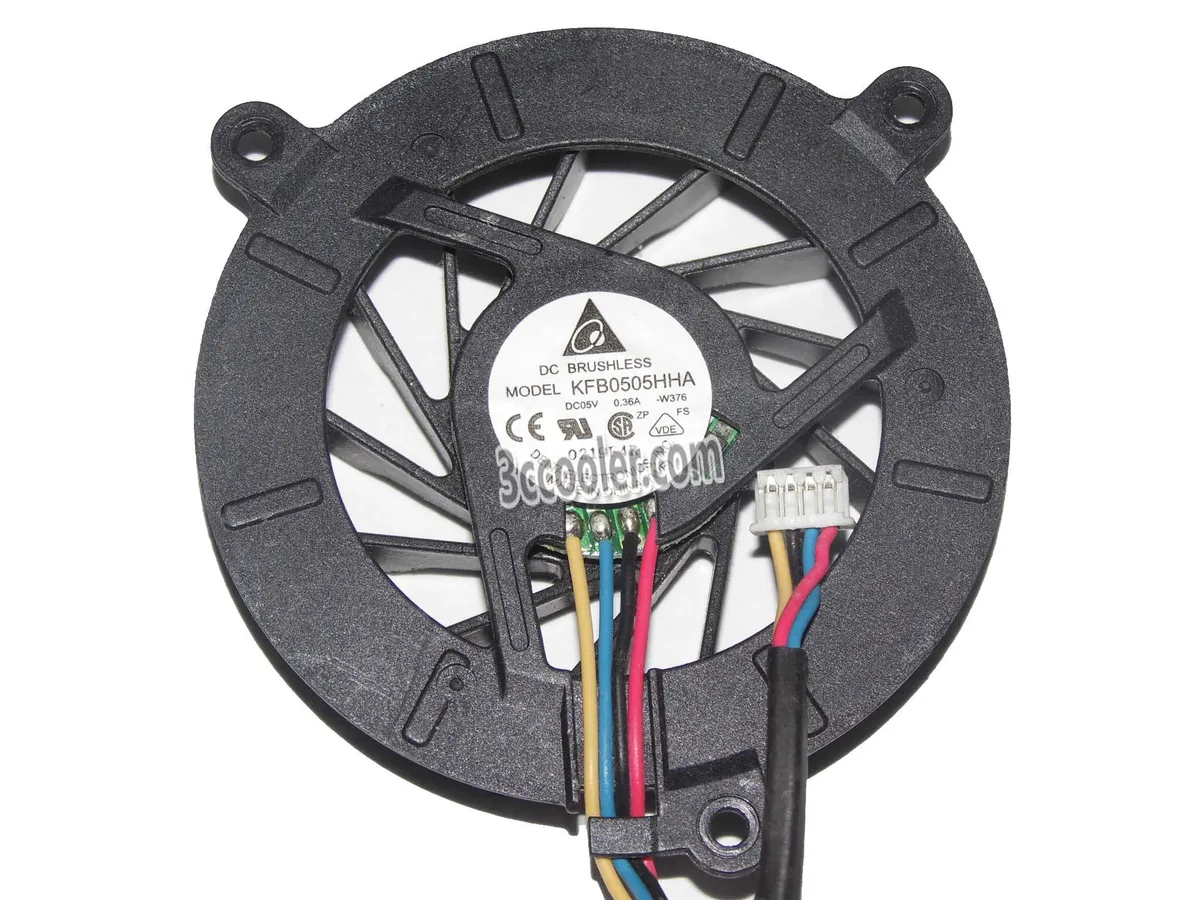 OEM Industries OEM Industries KFB0505HHA W376 H4911F05HP 5V 0.36A 4 Pin ASUS Notebook CPU Cooler — toote foto