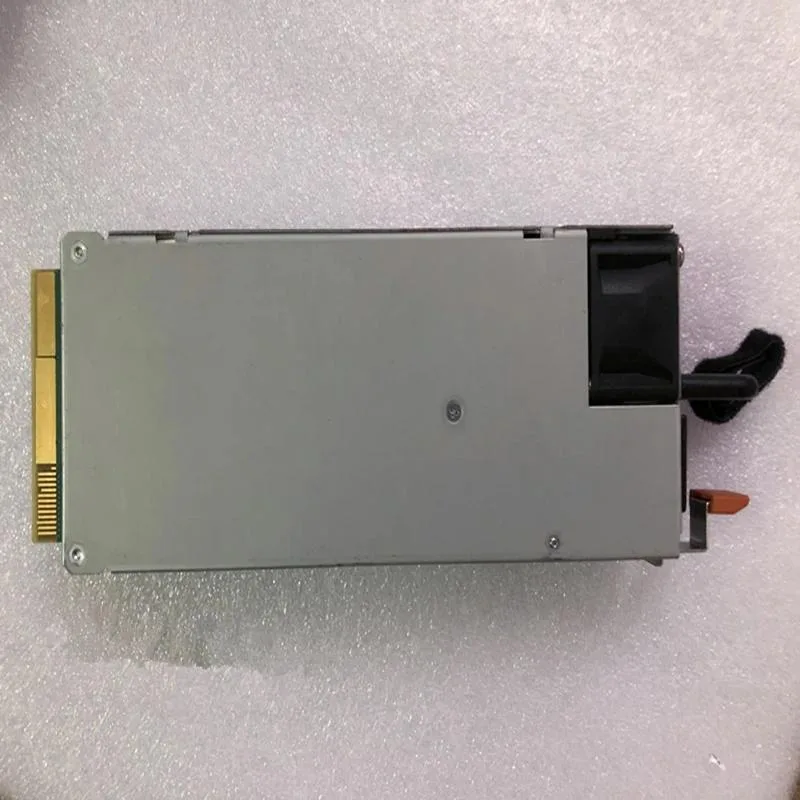Rectangular ATX power supply unit in matte black finish with cooling fan visible