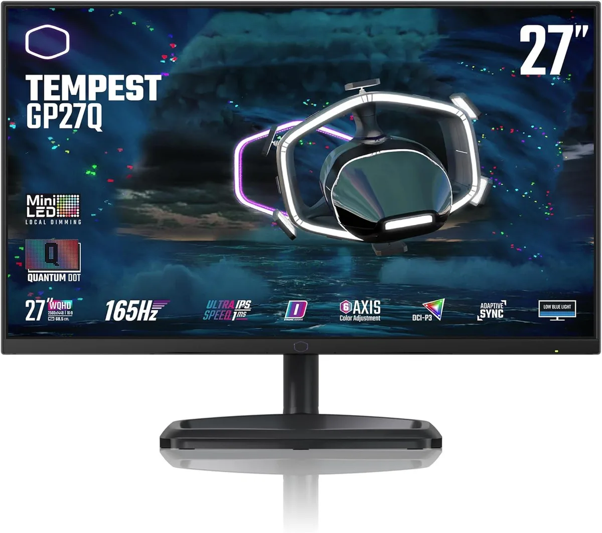 Cooler Master Cooler Master Tempest GP27-FQS 27" 2560x1440 165Hz gaming monitor — Produktfoto