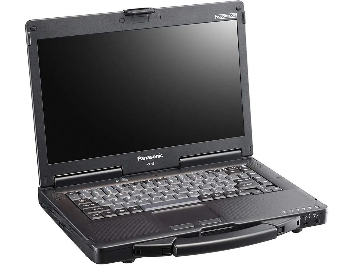 Panasonic Toughbook CF-53 MK4 semi-rugged laptop black silver finish 14 inch HD non-touch display