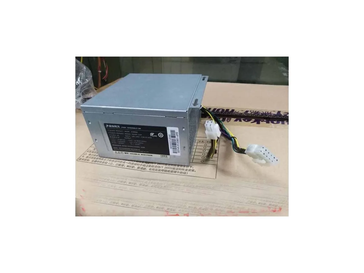 Rectangular 300W power supply with 12-pin and 4-pin connectors