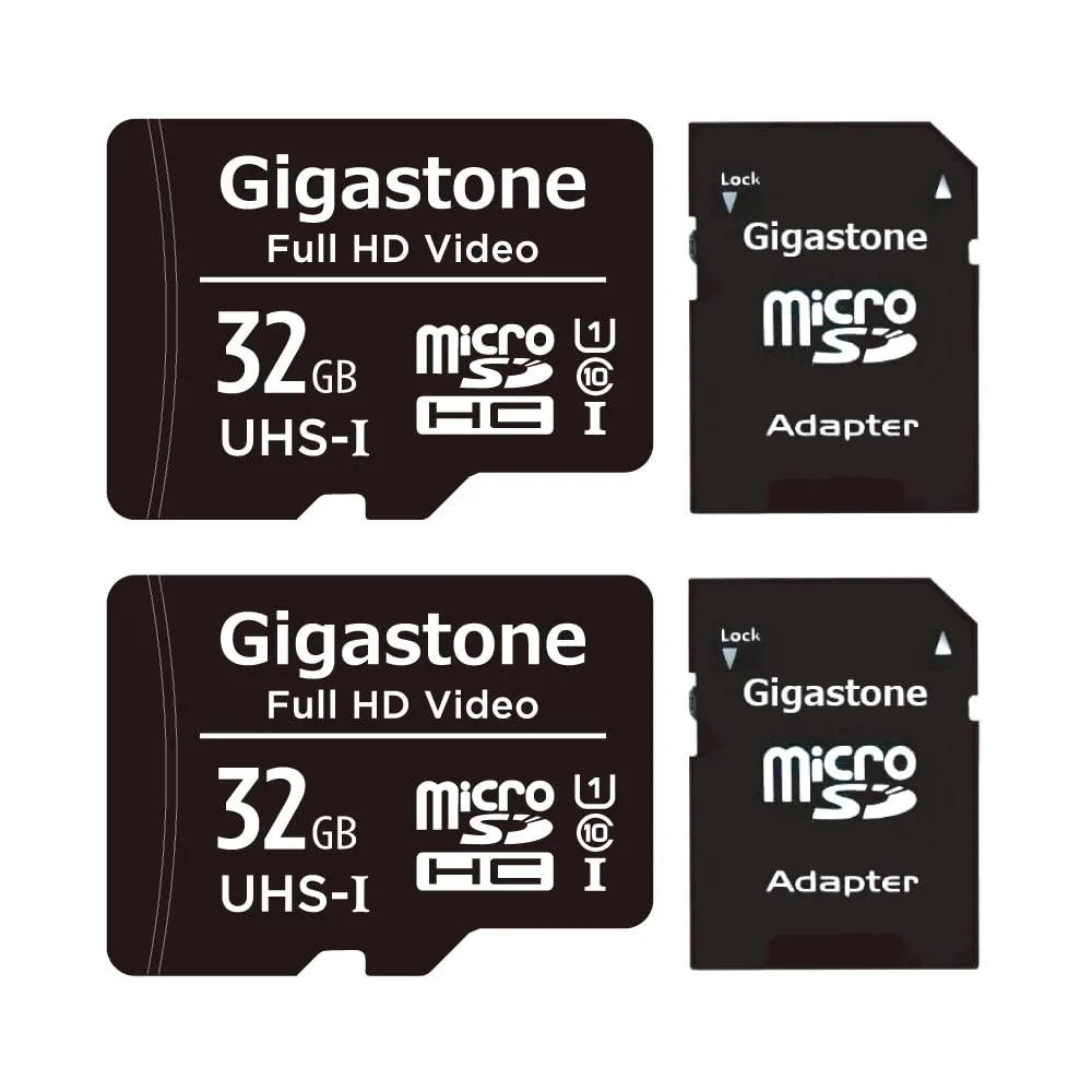 Gigastone Corporation Gigastone Corporation 32GB 2-Pack Micro SD Card UHS-I U1 Class 10 90MB/s memory card — 제품 사진