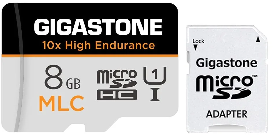 Gigastone Corporation Gigastone MLC High Endurance 8GB MicroSD Card 10x 85MB/s — Produktfoto