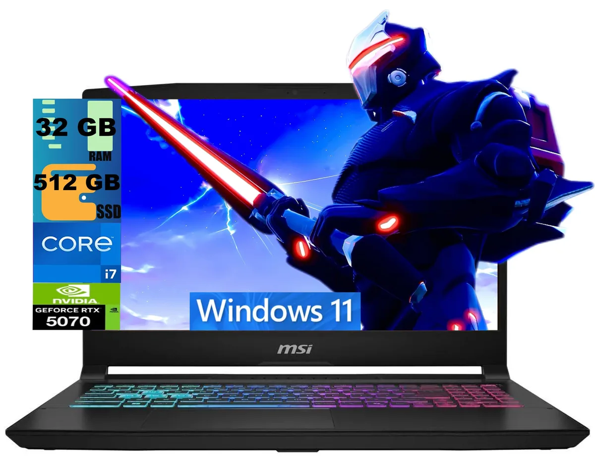 MSI MSI Katana 15 gaming laptop 15.6 QHD 165Hz i7-14650HX RTX 5070 32GB 512GB — product photo