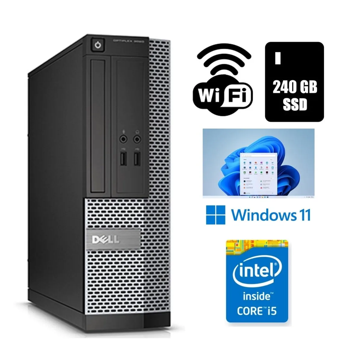 Black Dell OptiPlex 3020 small form factor desktop tower