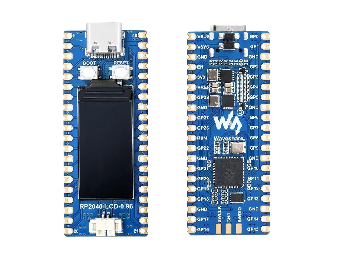 LORDWORLD LORDWORLD RP2040-LCD-0.96 Mini USB-C development board — 제품 사진