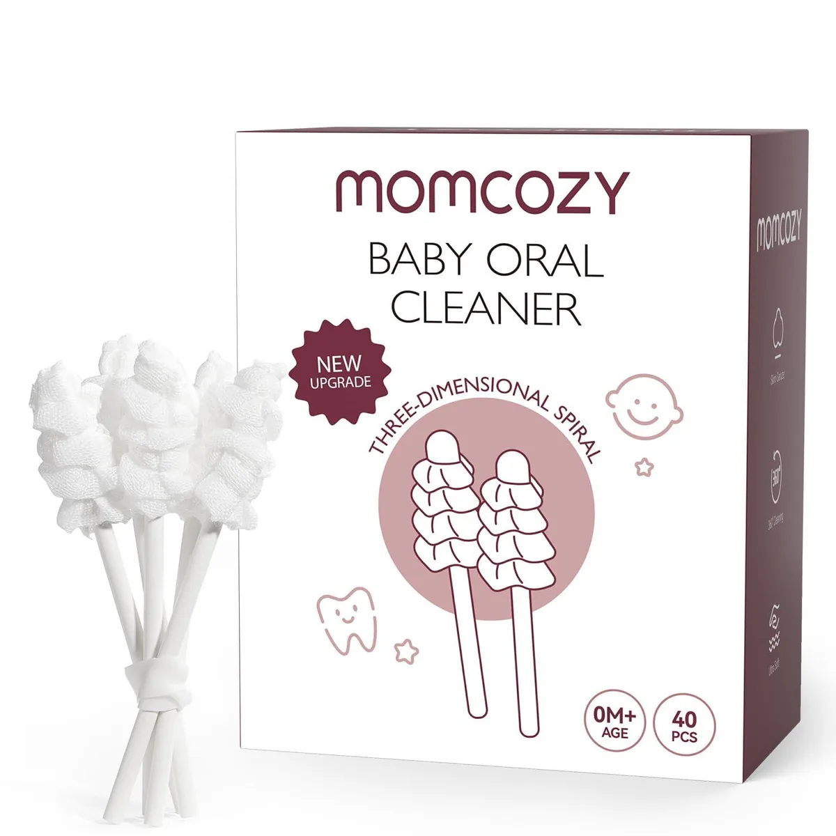  Momcozy Baby Tongue Cleaner 40 Count — product photo
