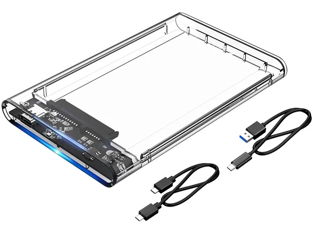 Orico Orico 2139C3-G2 2.5" USB 3.1 Gen2 Type-C SATA drive enclosure transparent — product photo