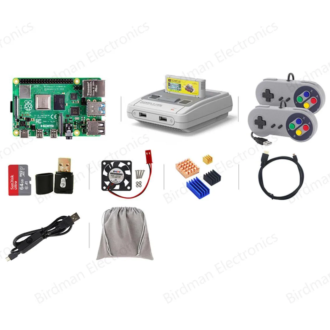 Raspberry Pi Raspberry Pi 4B python suite 2GB SUPERPi 4 CASE barebone mini PC — produktfoto